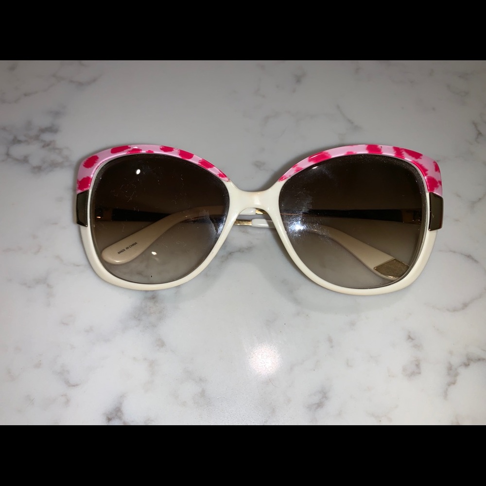 Pink Cheetah and White Juicy Couture Sunglasses